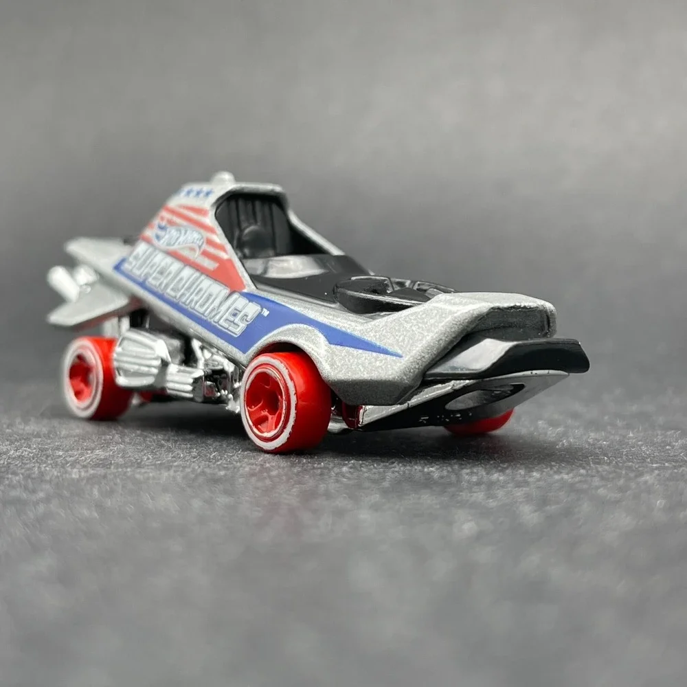 Hot Wheels Super Chromes Hover & Out Silver Vehicle Diecast 1/64 Scale